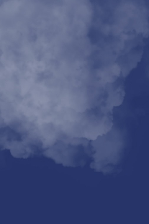 Blue background with clouds